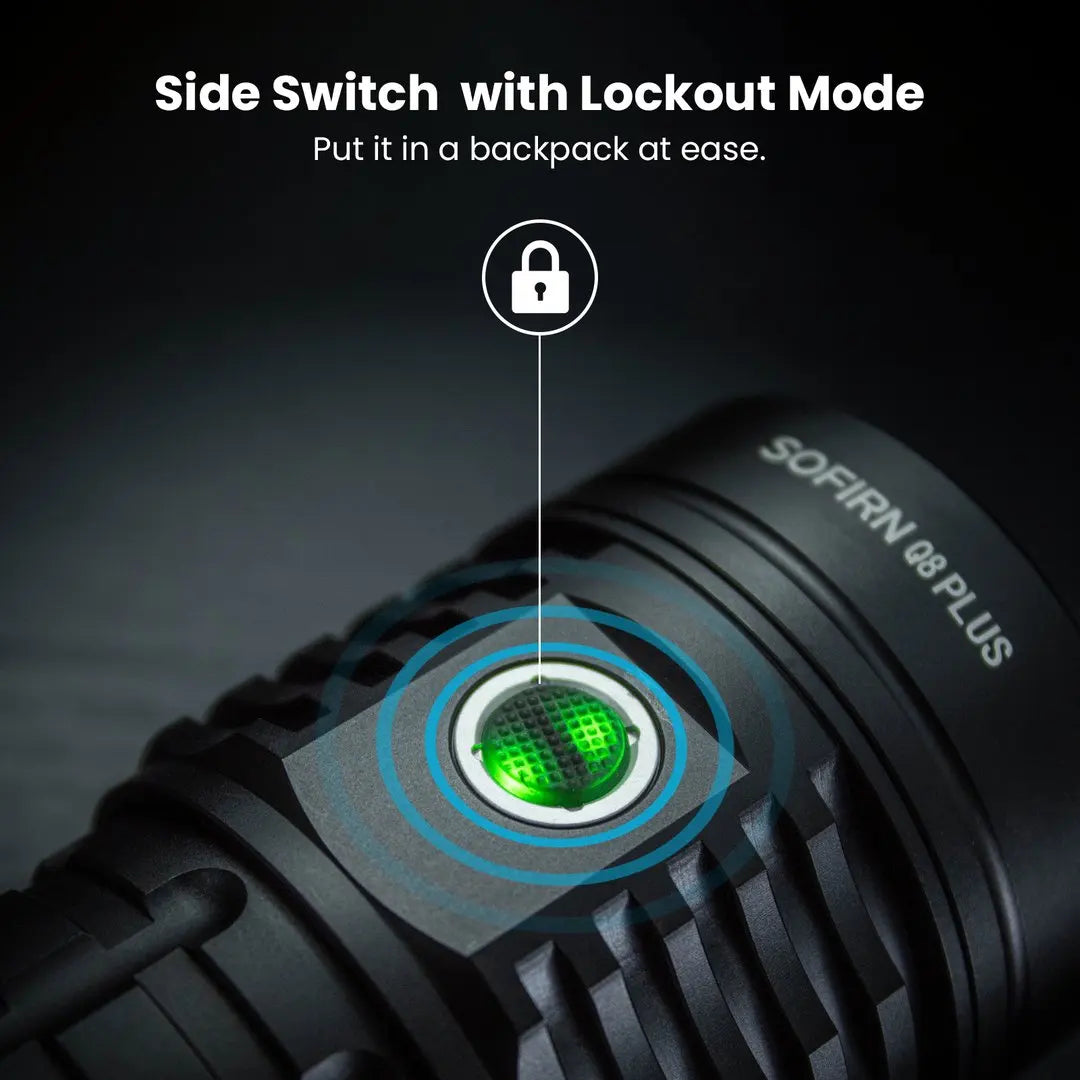 Sofirn Q8 Plus 16000LM USB C Rechargeable LED Flashlight Anduril 2.0 Torch