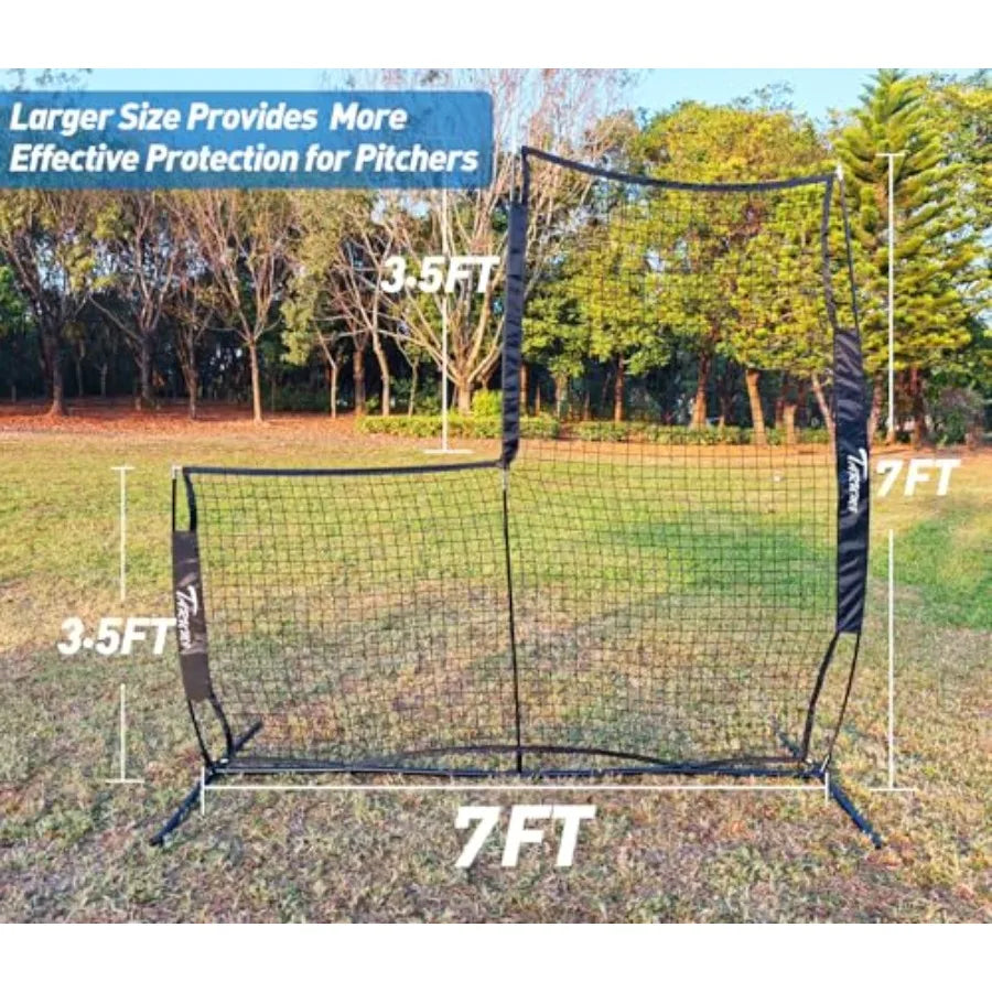 Baseball Softball Pitching Screen With Upgrade Frame Net
