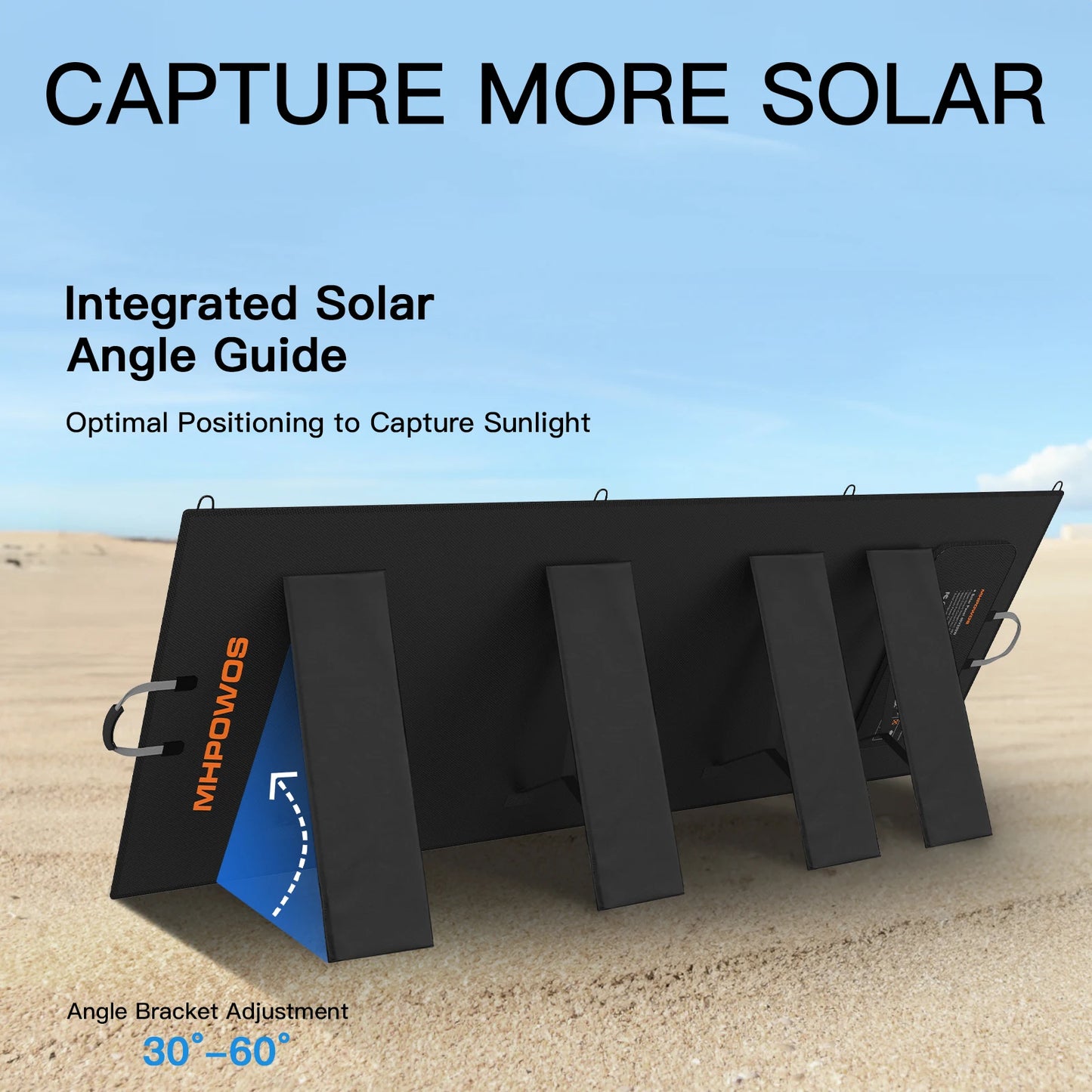MHPOWOS 400W Portable Foldable Solar Panel IP67 Waterproof Charger