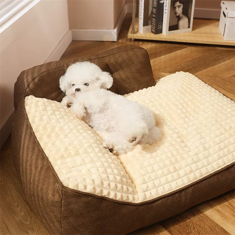Dog Heating Sofa Bed For Autumn Winter Pets Comfort