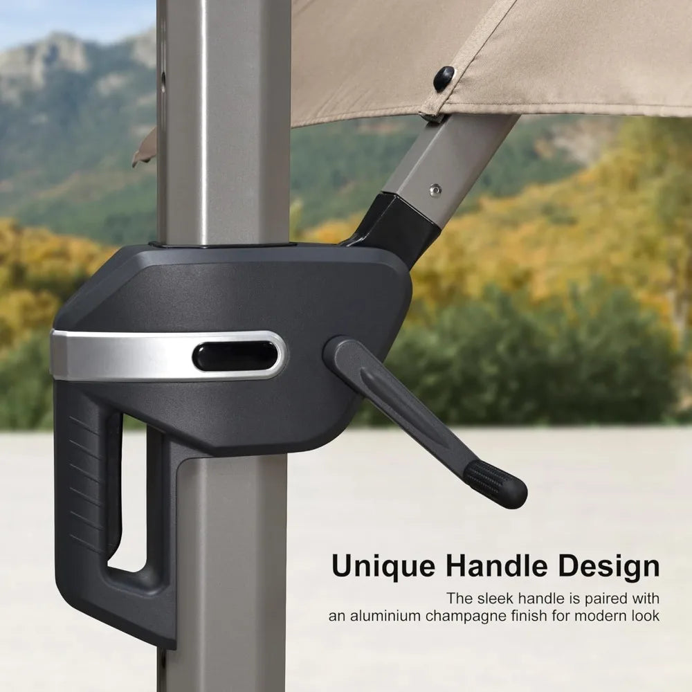 Patio Cantilever Umbrella With Base Included