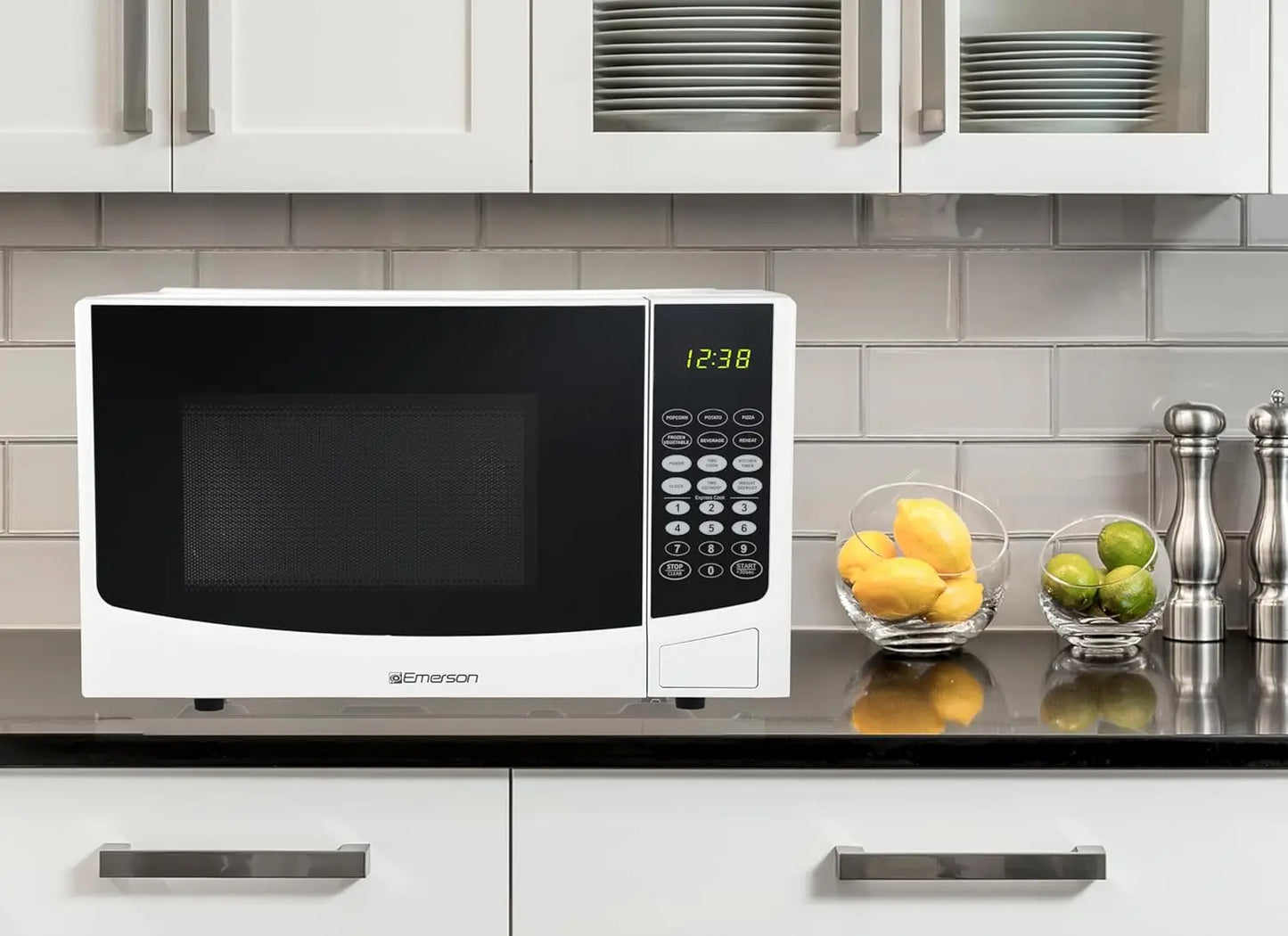 XMSJ Compact Countertop Microwave Oven With Touch Control LED Display