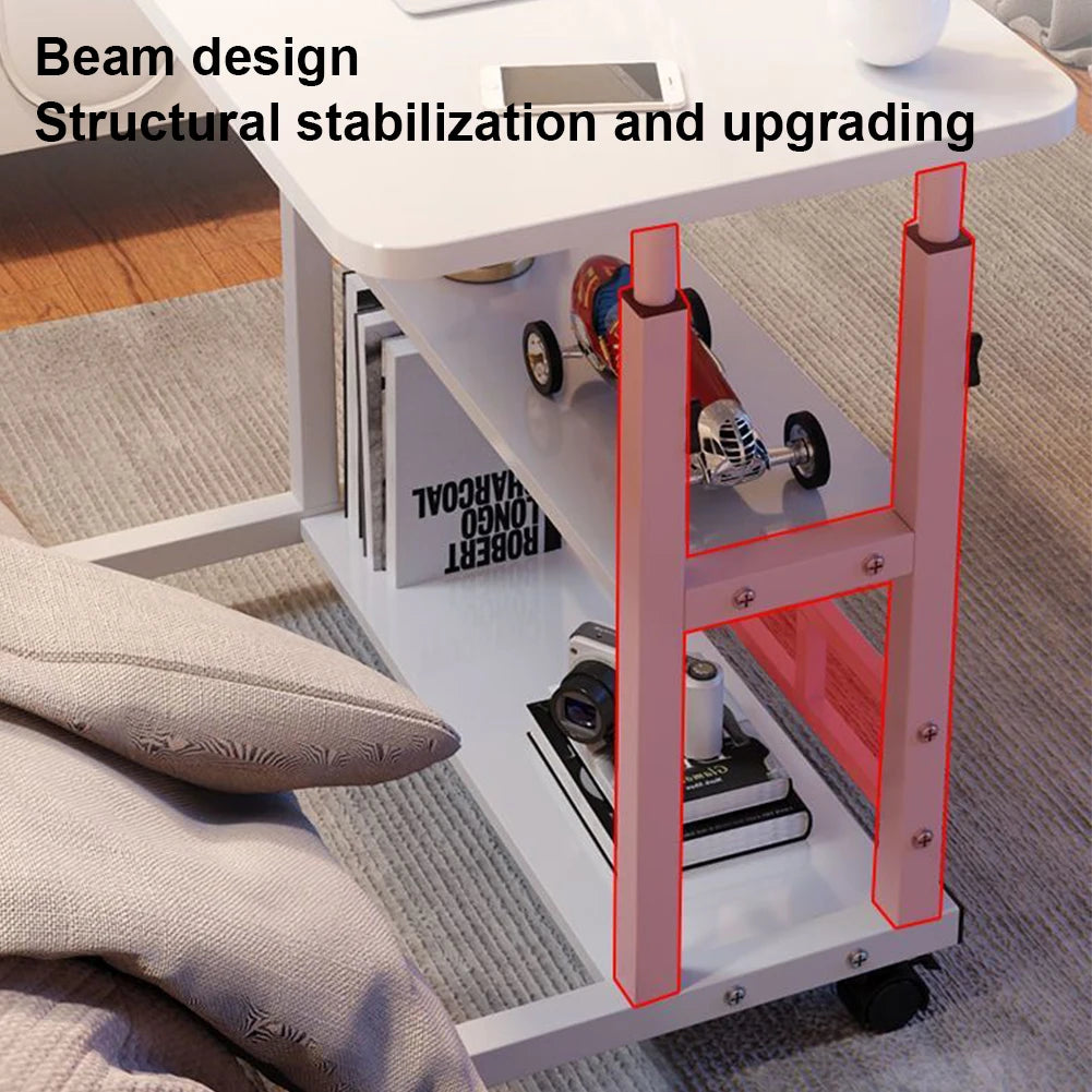 APWIKOGER Multi Layer Standing Desk Height Adjustable Wooden Computer Desk