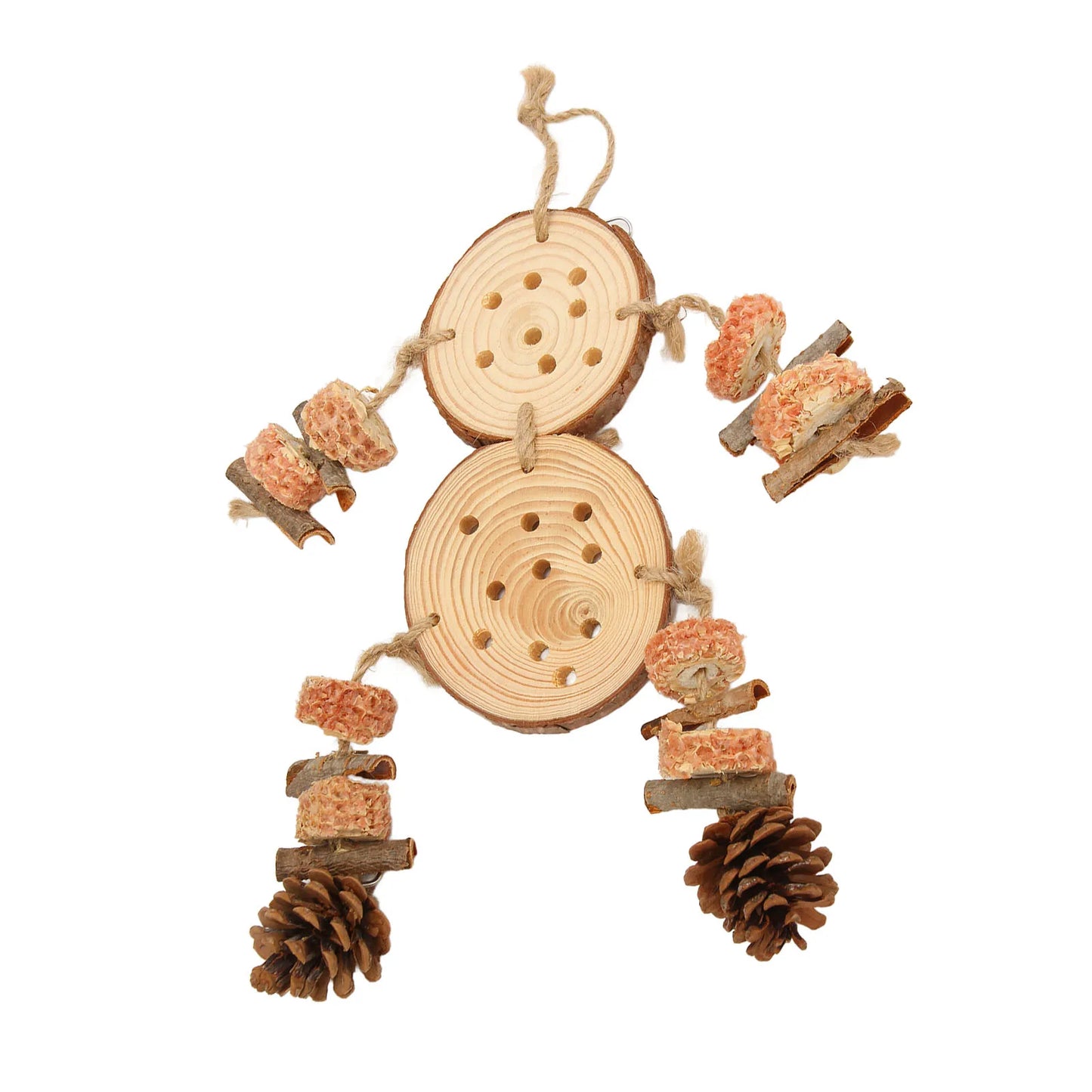 Wooden Puzzle Bird Chewing Toys for Parrots and Budgies