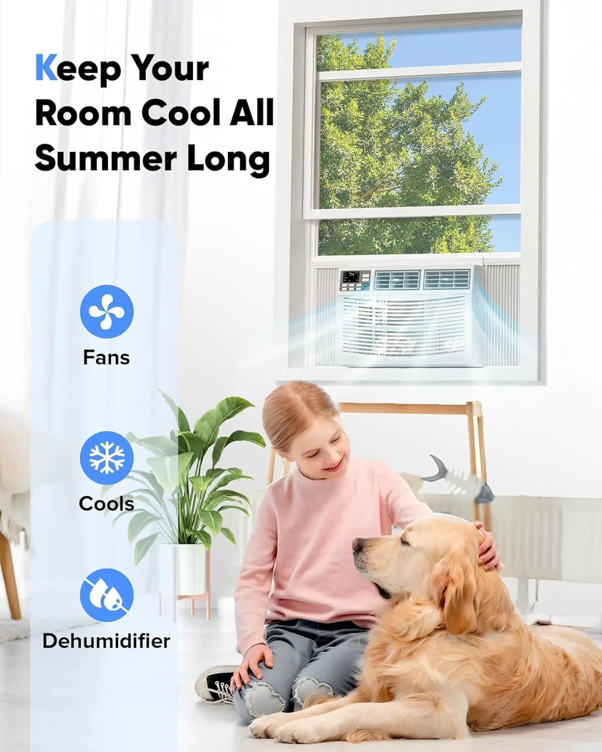 Acekool 3 In 1 Window Air Conditioner With WiFi Efficient