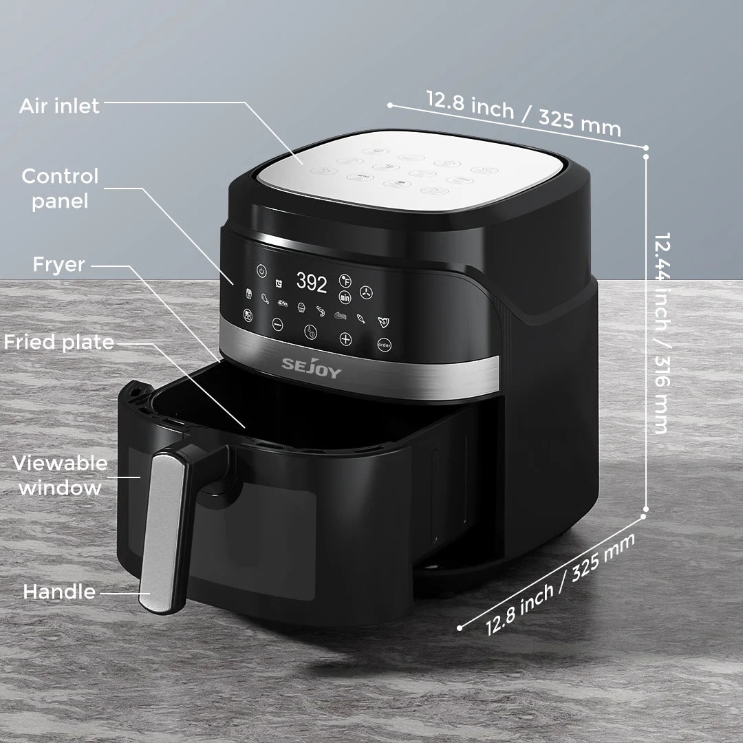 Sejoy 8 In 1 Air Fryer Oven Oilless Cooker