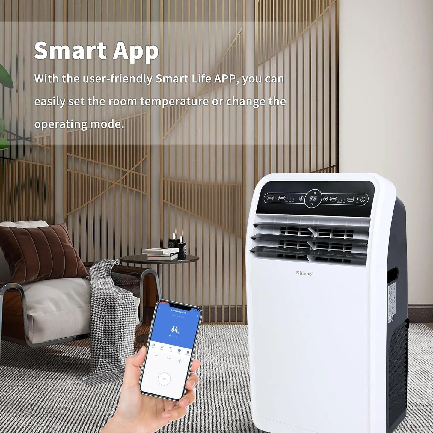 Shinco 10000 BTU Portable Air Conditioner With WiFi