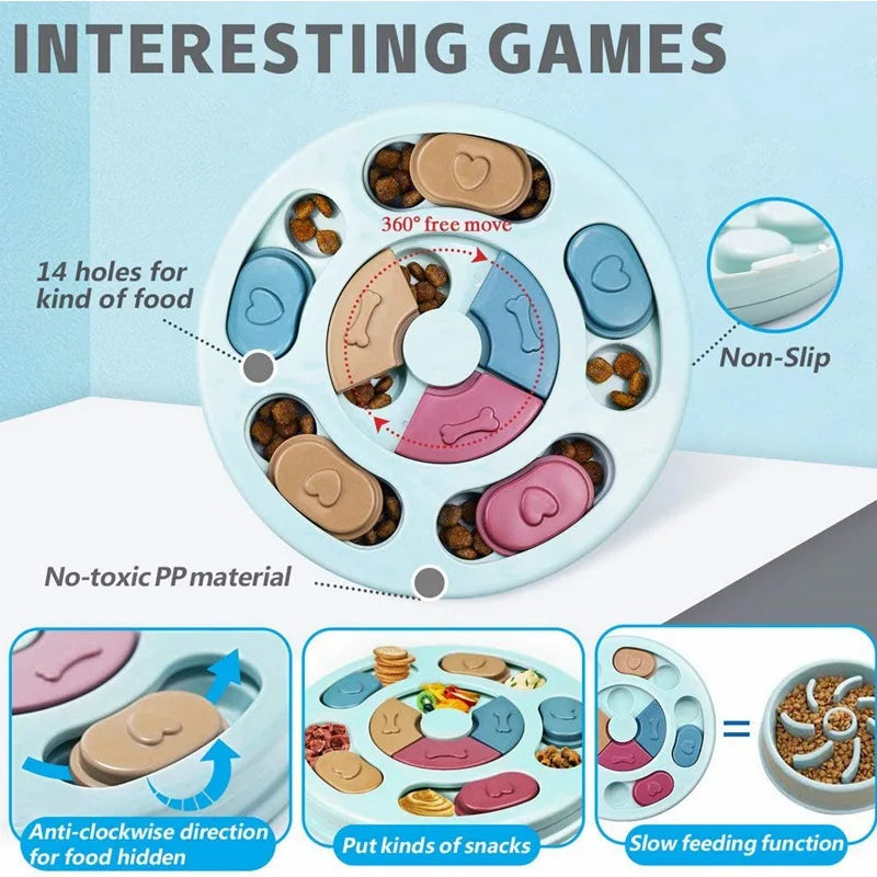 Dog Slow Feeder Toy For Training And Educational Stimulation