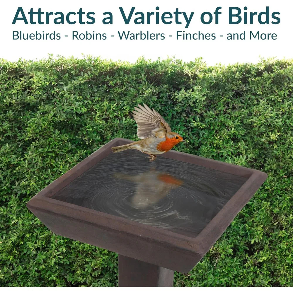 Concrete Bird Bath For Outdoors Glass Fiber Reinforced Construction