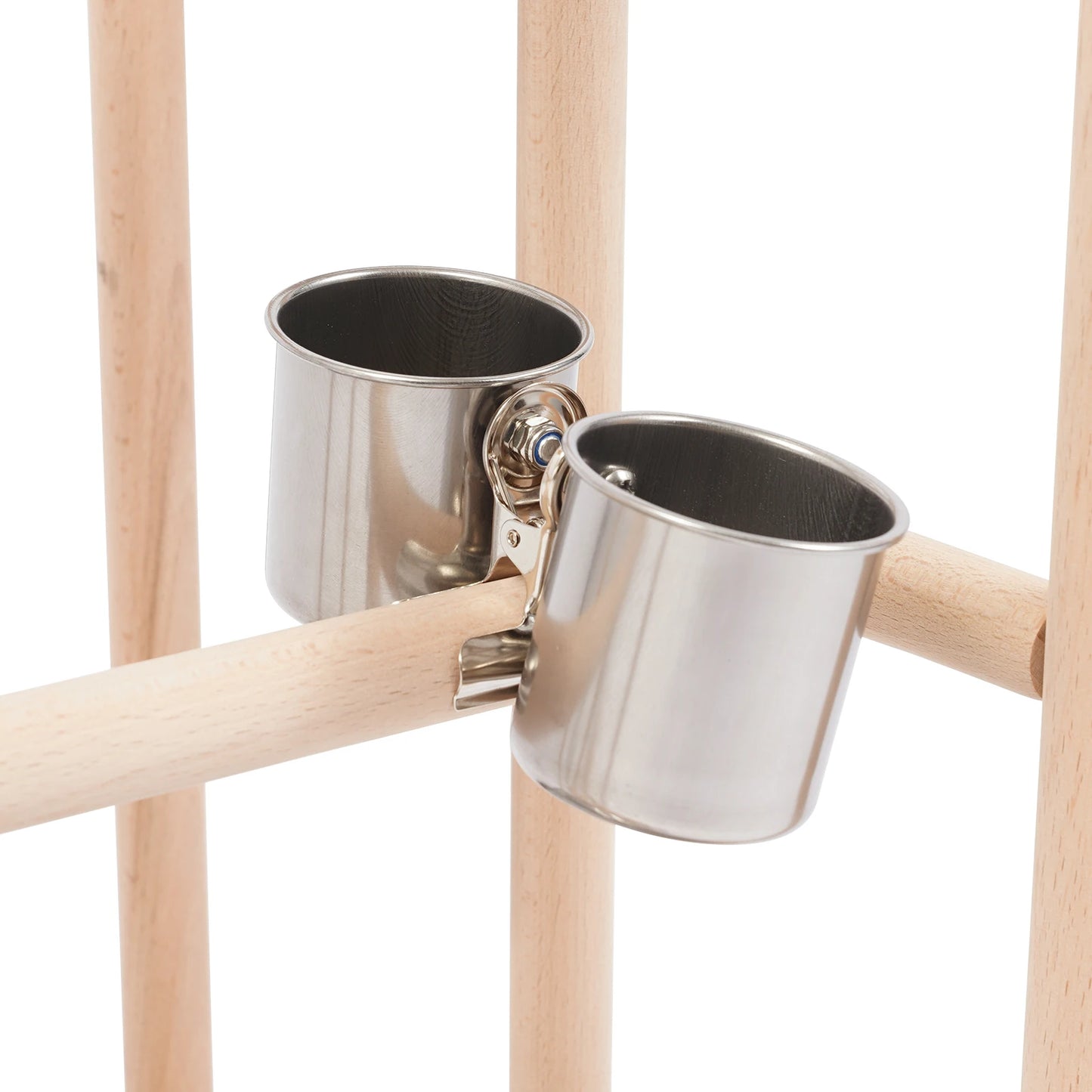 NONECN 3 Tier Parrot Rack Wood Bird Stand For Small To Medium Birds