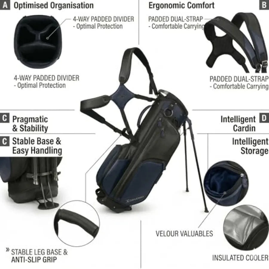 Golf Club Set For Beginners With Putter Stand Bag Right Handed
