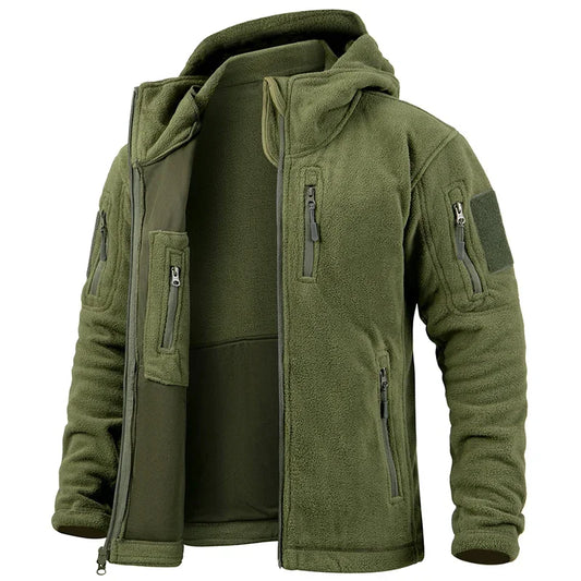 Women's Hunting Fleece Jacket Outdoor Tactical Full Zip with Pockets