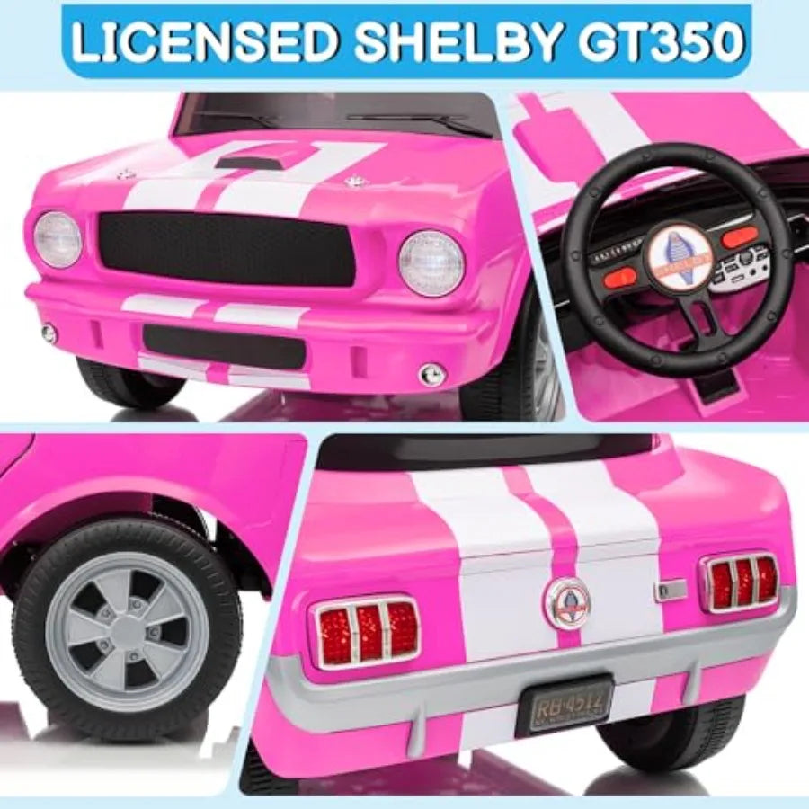 Shelby Licensed 12V Electric Ride On Car For Toddlers Remote
