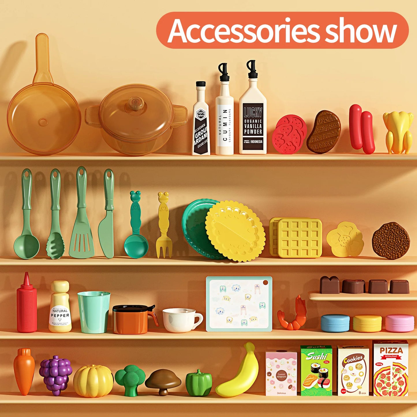Jovow Kitchen Toys Set Unisex Ages 3 To 6 Assembly