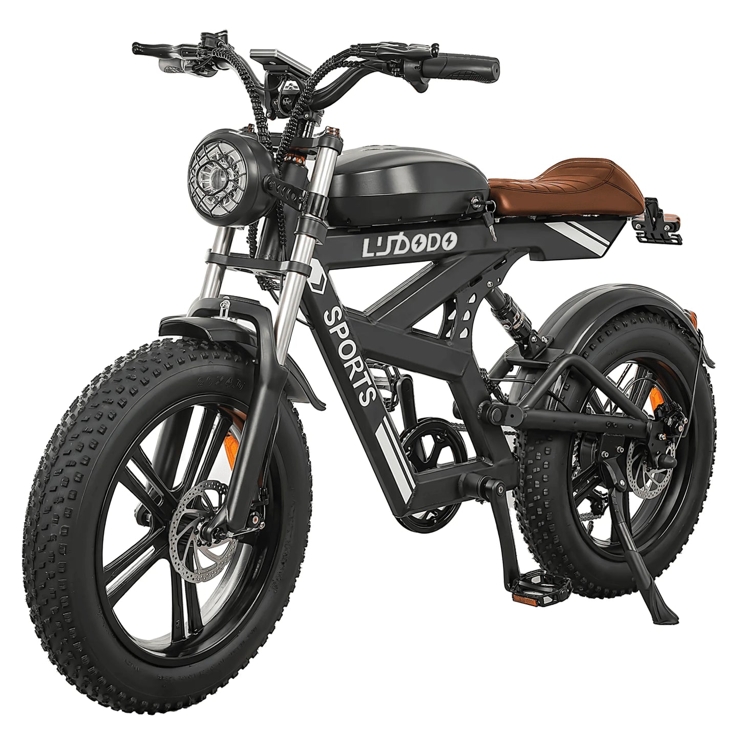 Electric Fat Tire Mountain Bike 1500W 35MPH 48V 816Wh Battery