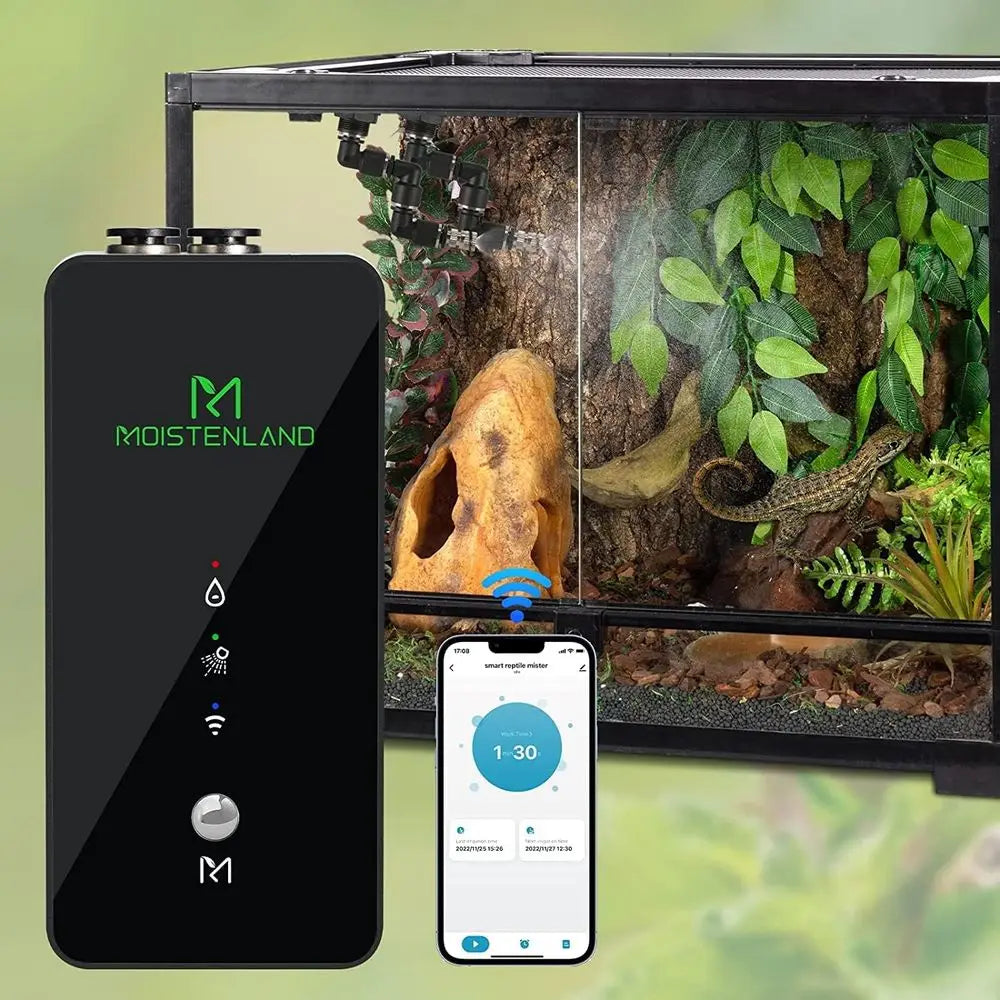 Reptile Mister for Terrariums with WiFi Control and Adjustable Nozzles