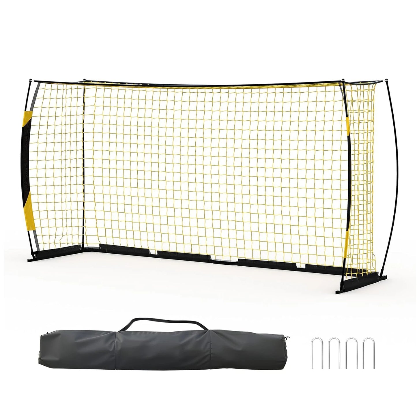 HiMISS Heavy Duty Soccer Goal With Metal Frame For Backyard Training