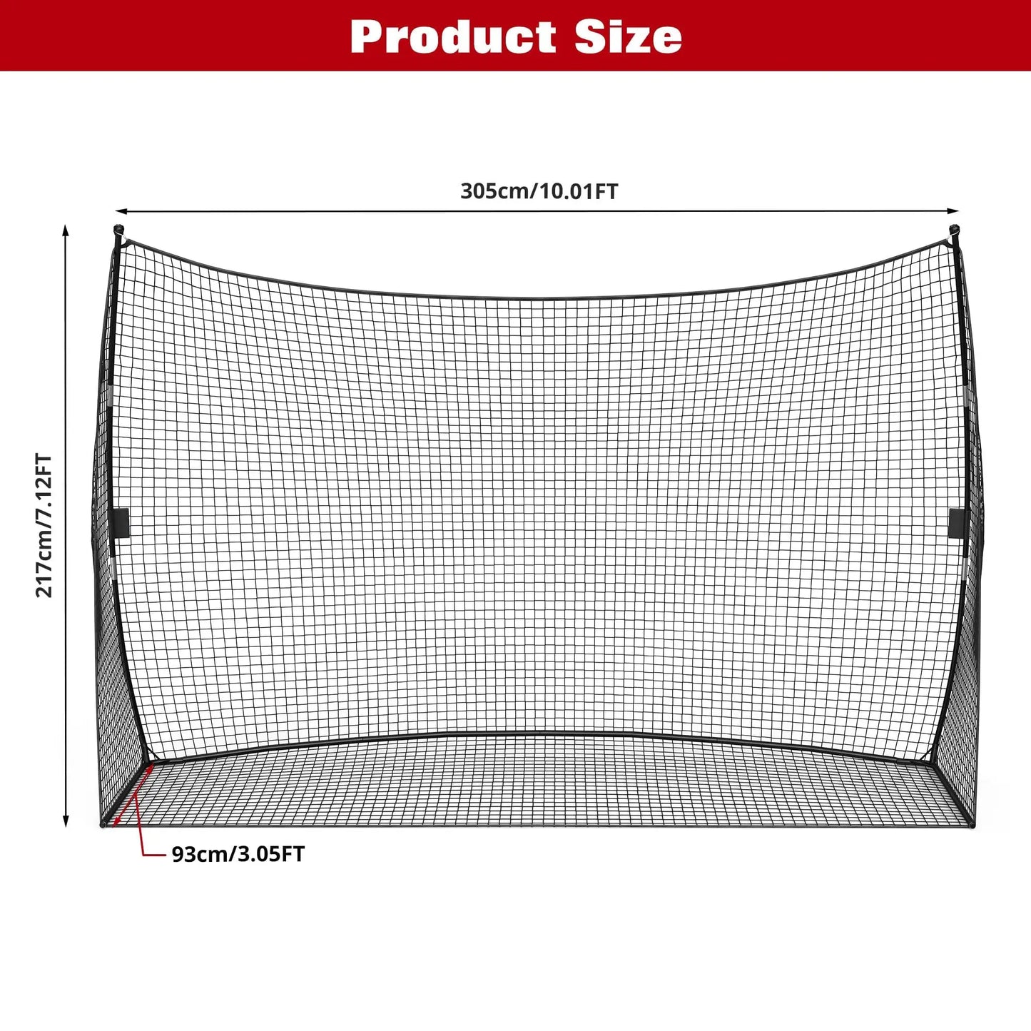 Golf Practice Net Portable Backyard Hitting Net With Carry Bag