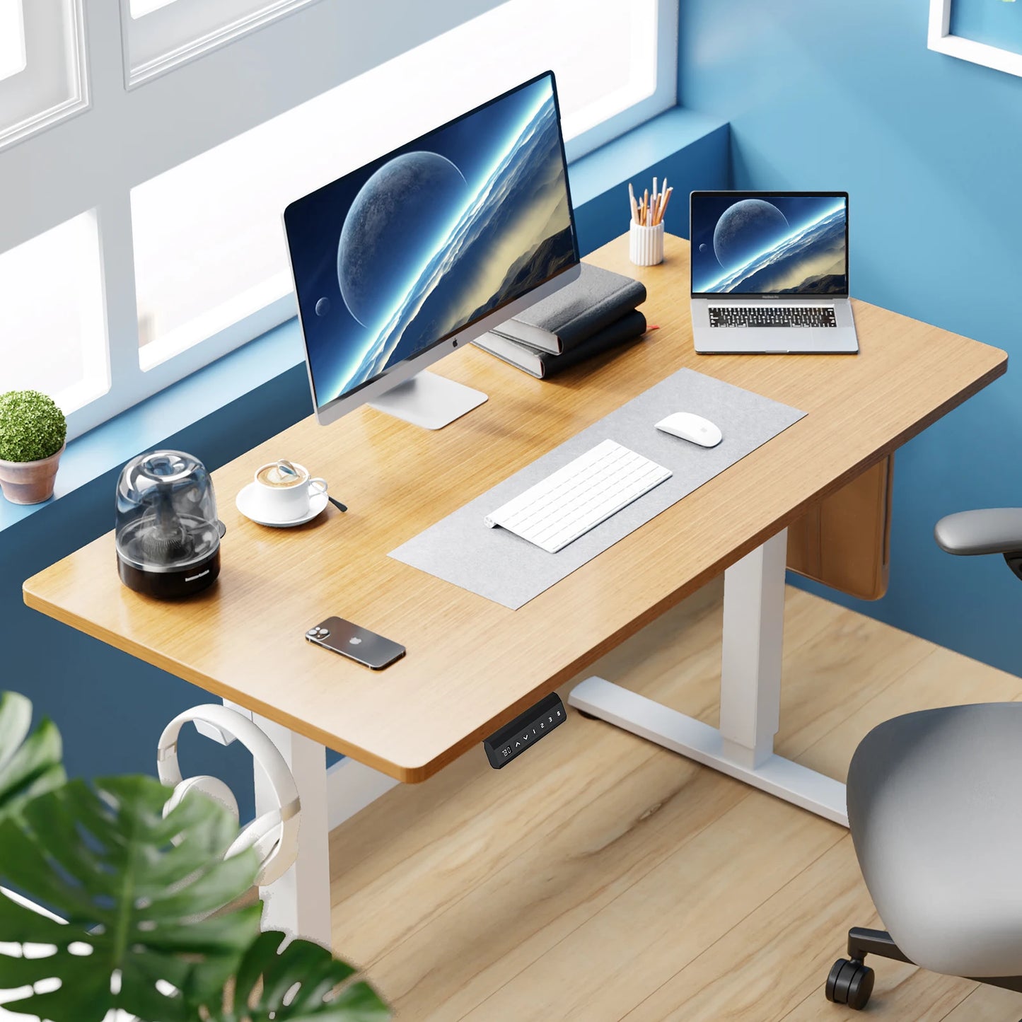 JHK Electric Standing Desk Adjustable Height Ergonomic Workstation