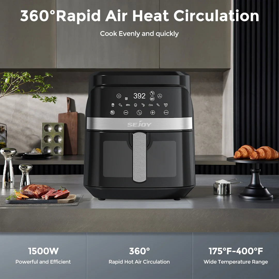Sejoy 8 In 1 Air Fryer Oven Oilless Cooker