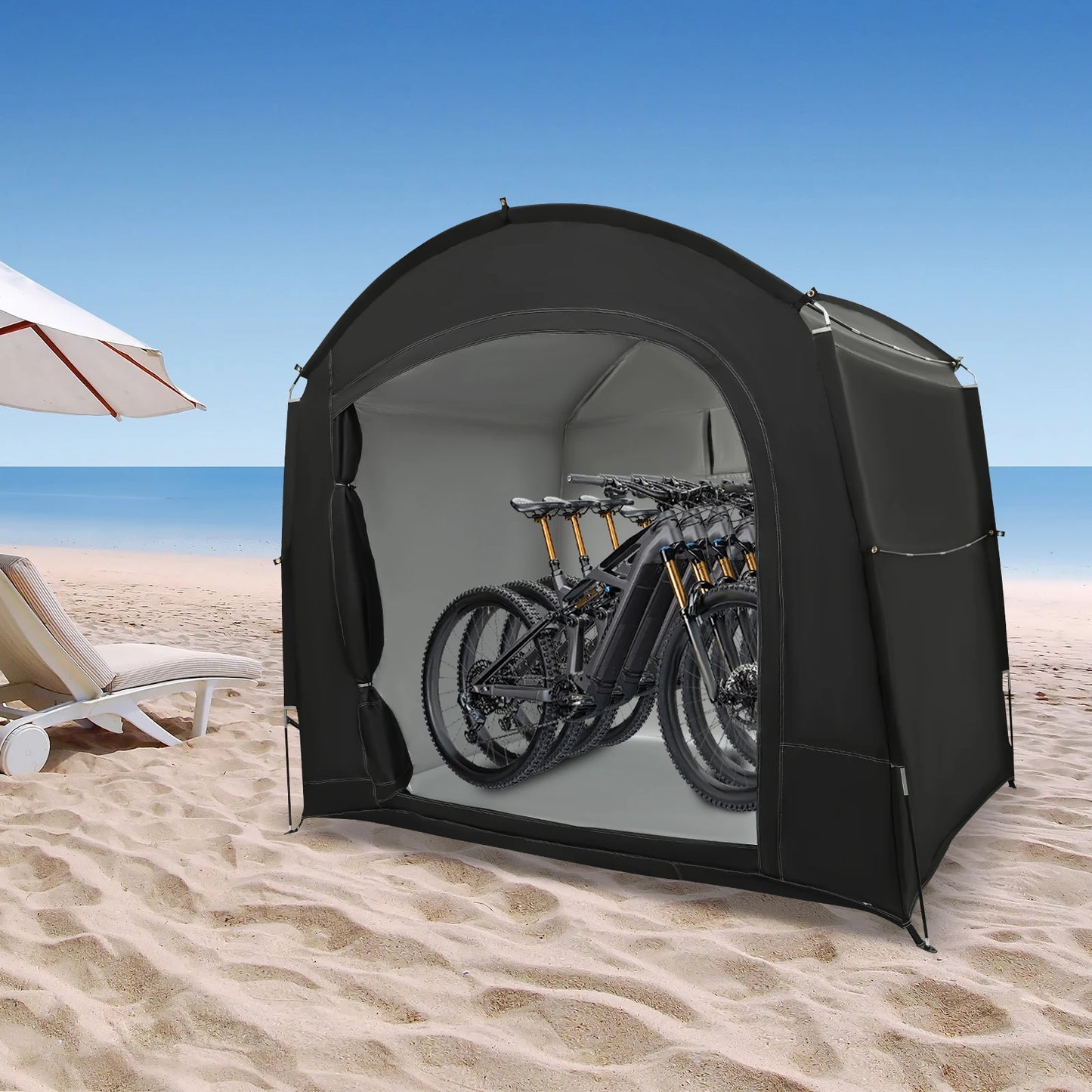 Bike Storage Shed for 1-4 Bikes Portable Waterproof Shelter Tent