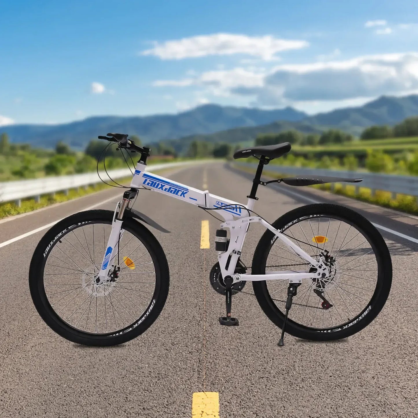Foldable Mountain Bike For Men 21 Speed With Disc Brakes