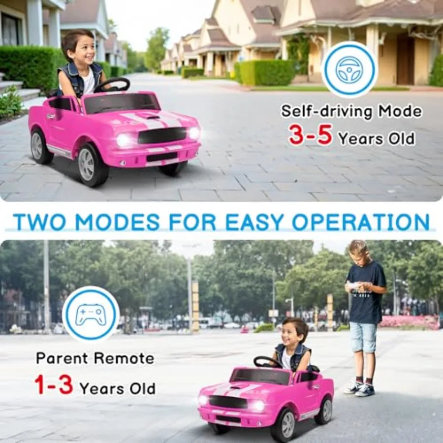 Shelby Licensed 12V Electric Ride On Car For Toddlers Remote