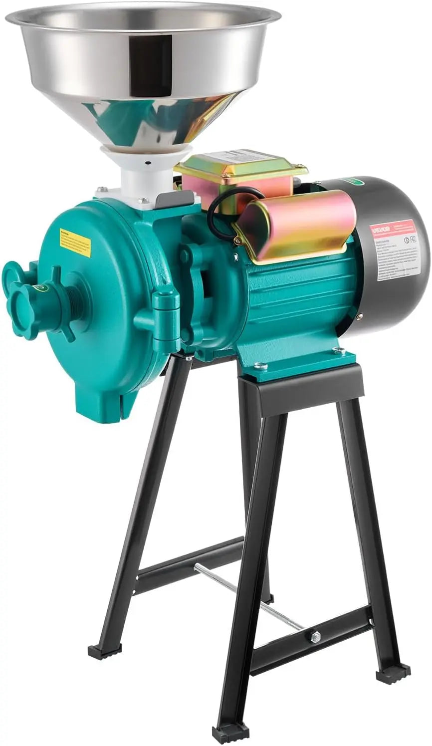 Electric Grain Mill Grinder 1500W Cast Iron Pulverizer Powder Machine