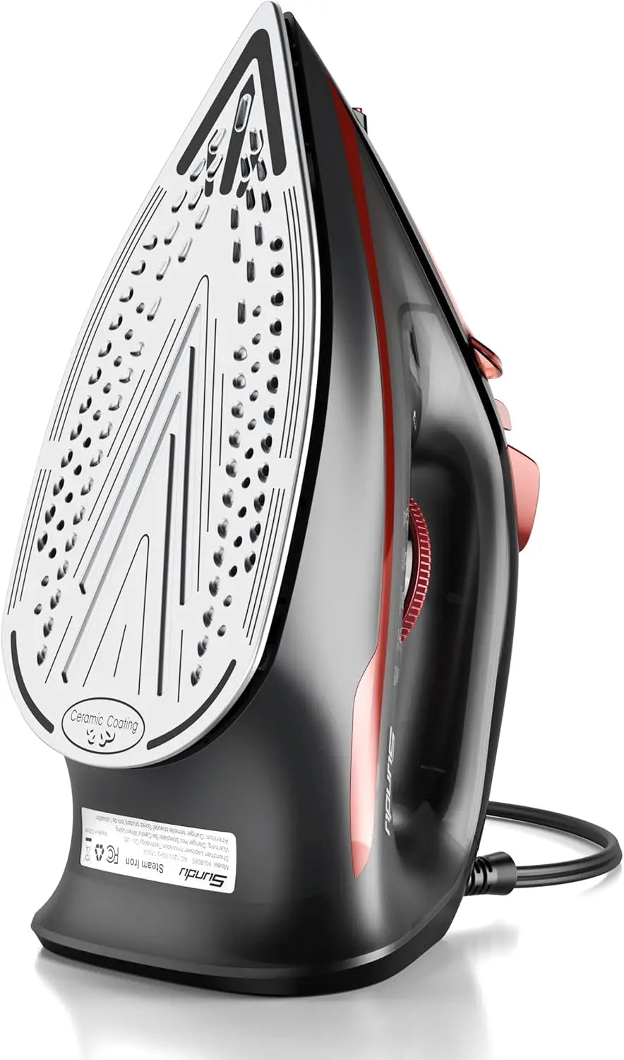 XMSJ Steam Iron With Ceramic Soleplate 1500W Auto Off