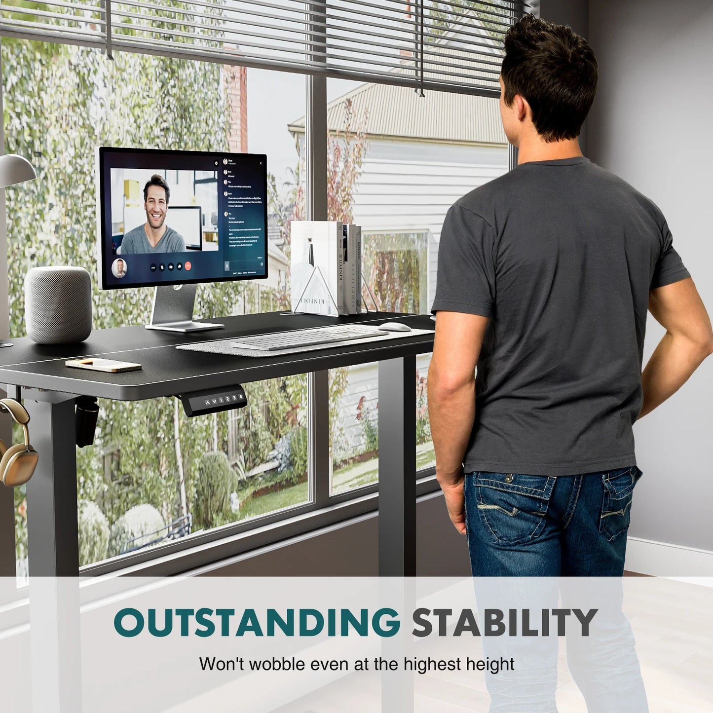JHK Ergonomic Electric Standing Desk Height Adjustable