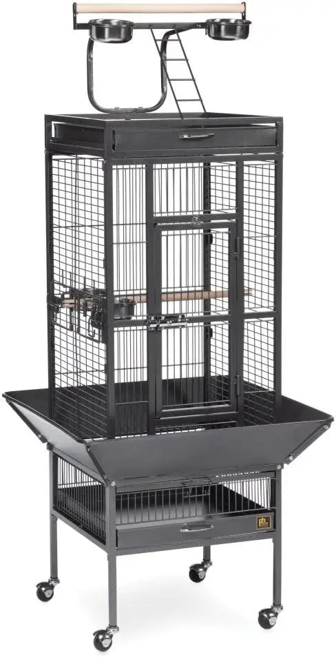 Wrought Iron Select Bird Cage Hammertone 3151BLK Pet