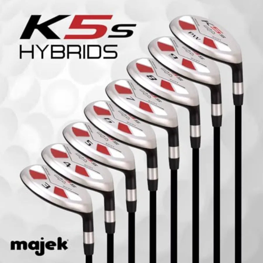 Senior Men Golf Hybrid Complete Set Right Handed Three To Nine PW Senior Flex