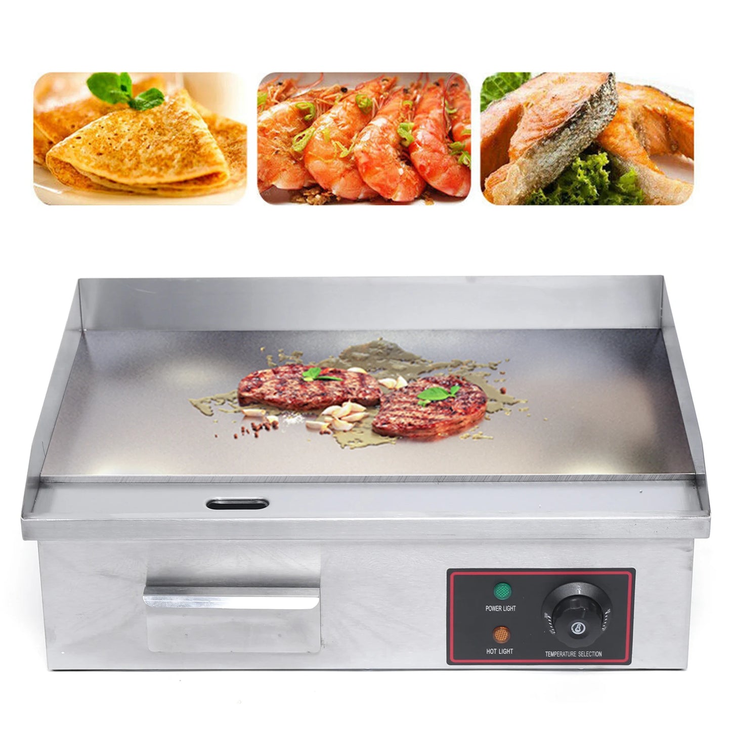 Flat Top Grill Commercial Electric Countertop Griddle Nonstick