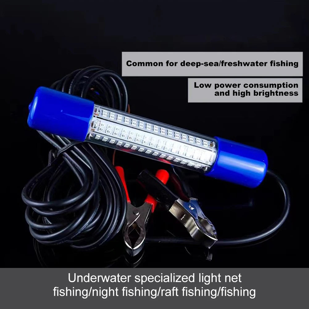Deemount Submersible Fishing Light 50W Waterproof Bait Finder Lamp 12-24V