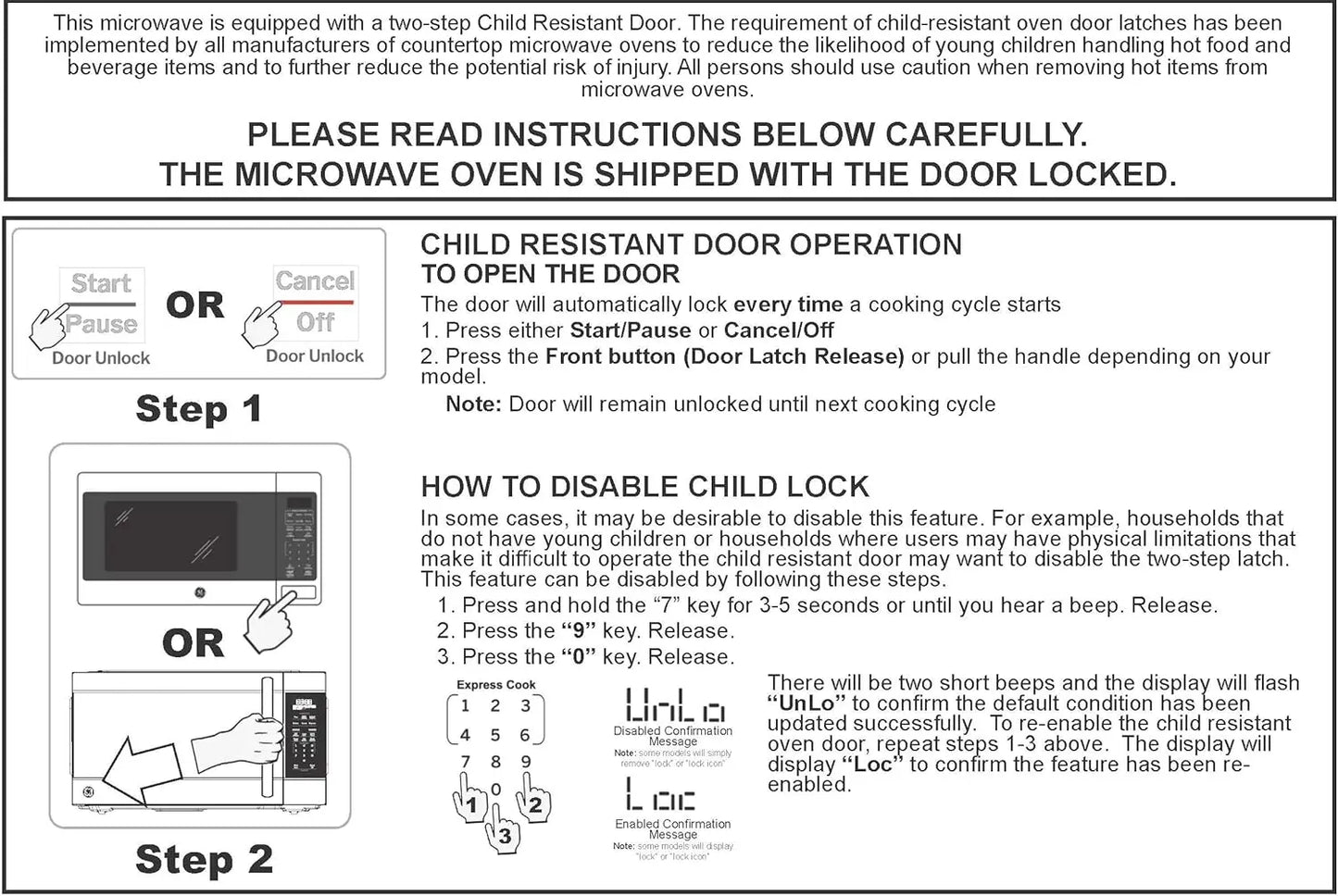 XMSJ Compact Countertop Microwave Oven 700W With 6 Auto Cooking Settings