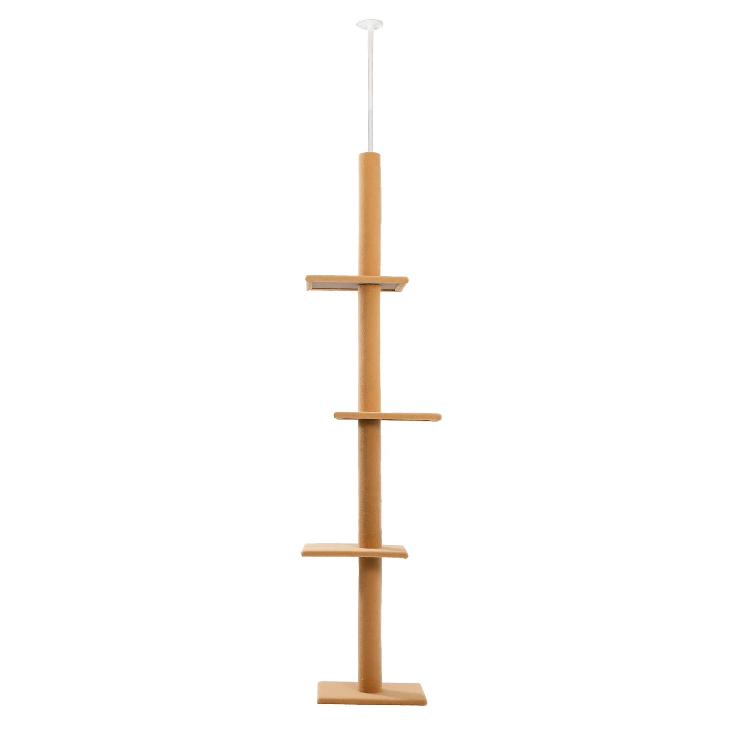 PEQULTICN Adjustable Height Cat Tree FloorCeiling With Scratching Posts