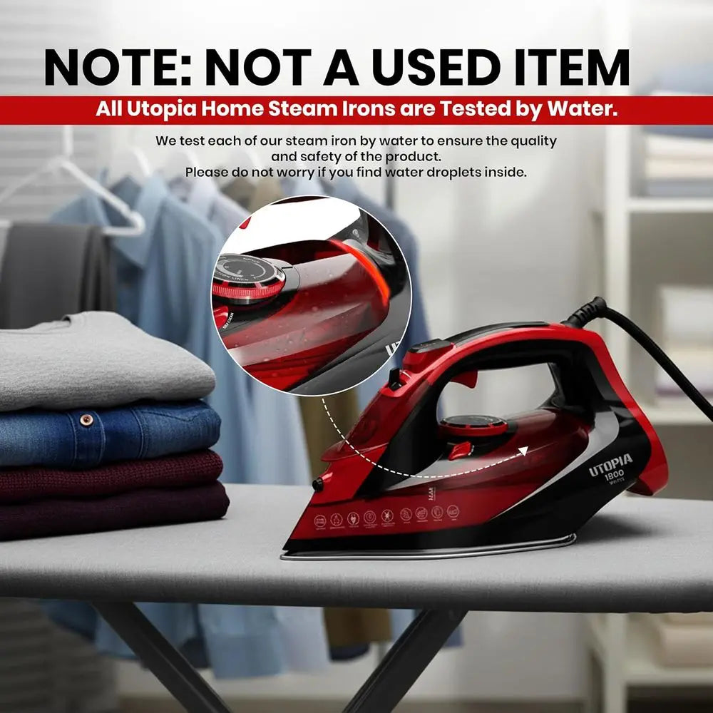 XMSJ 1800W Iron With Auto Off And Adjustable Steam Control