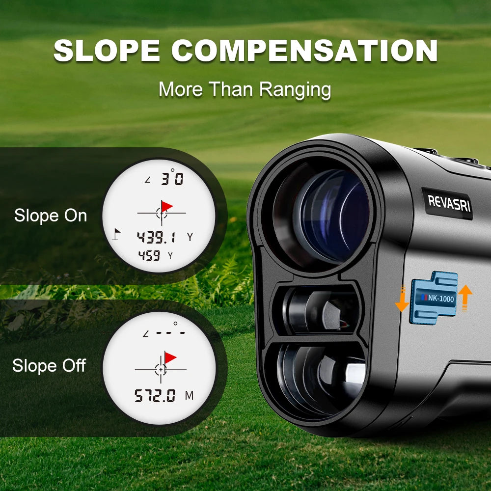 REVASRI Golf Rangefinder 6x Magnification With Slope Compensated Distance