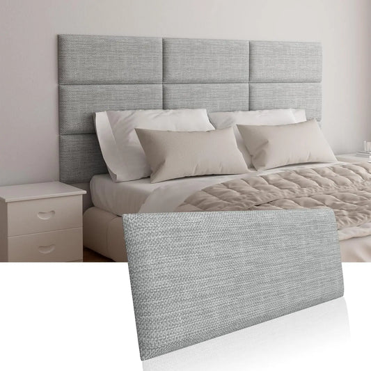 Peel and Stick Wall Headboard Terry Cloth Panels Set 4