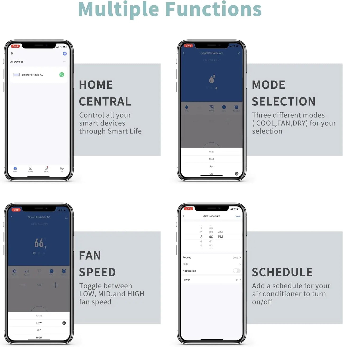 Shinco 10000 BTU Portable Air Conditioner With WiFi