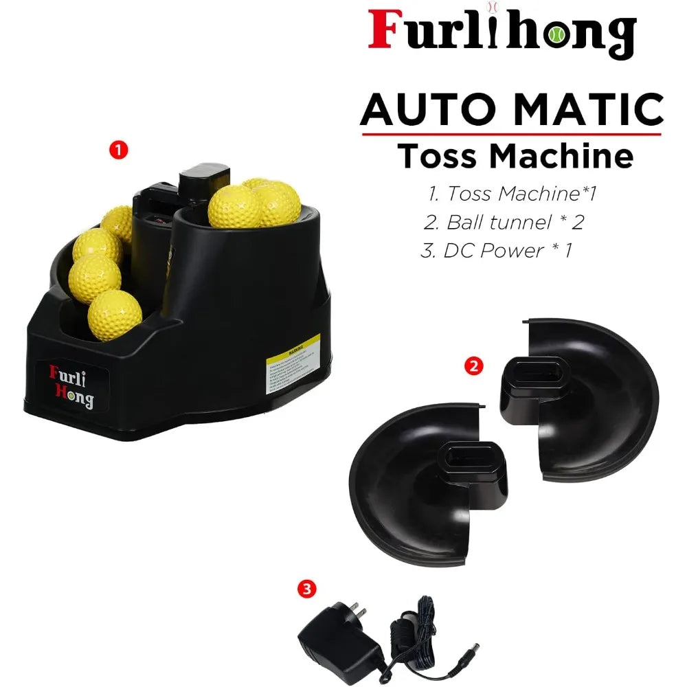 6902BHA Rechargeable Baseball Softball Toss Machine With Extendable Ball Stacker