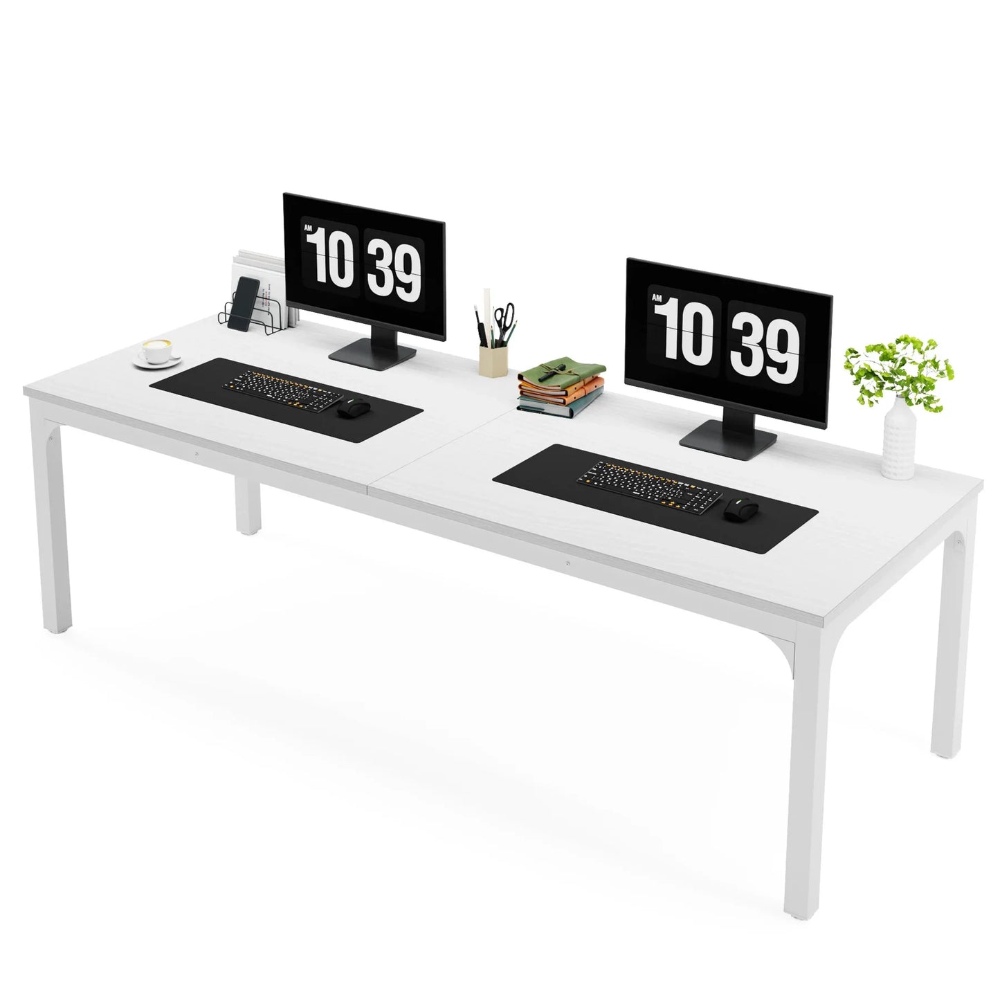 Tribesigns Extra Long Double Computer Desk For Home Office