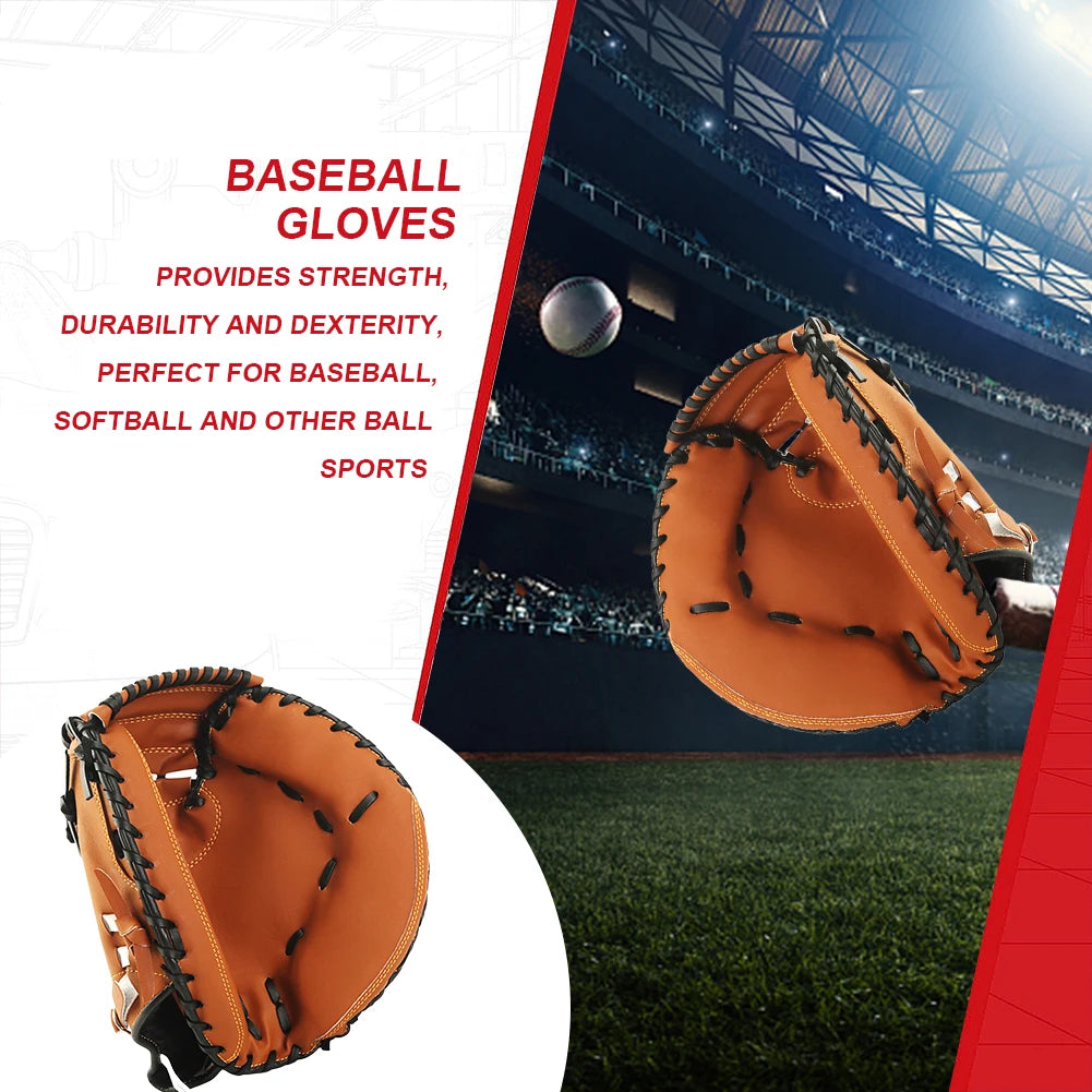 VKTECH PU Leather Baseball Glove Fielding Mitt For Youth