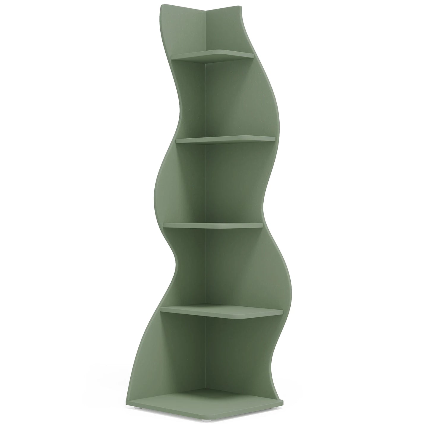 Tribesigns 5-Tier Corner Shelf Wall Bookcase Plant Stand