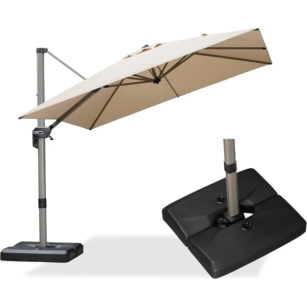 Patio Cantilever Umbrella With Base Included