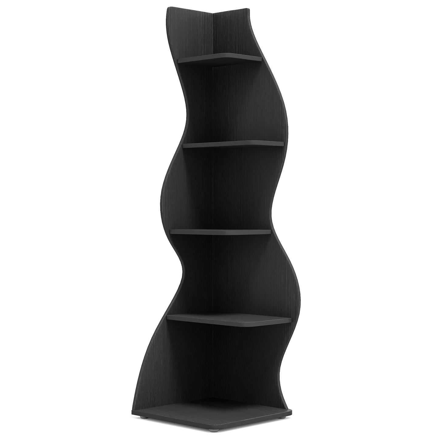 Tribesigns 5-Tier Corner Shelf Wall Bookcase Plant Stand