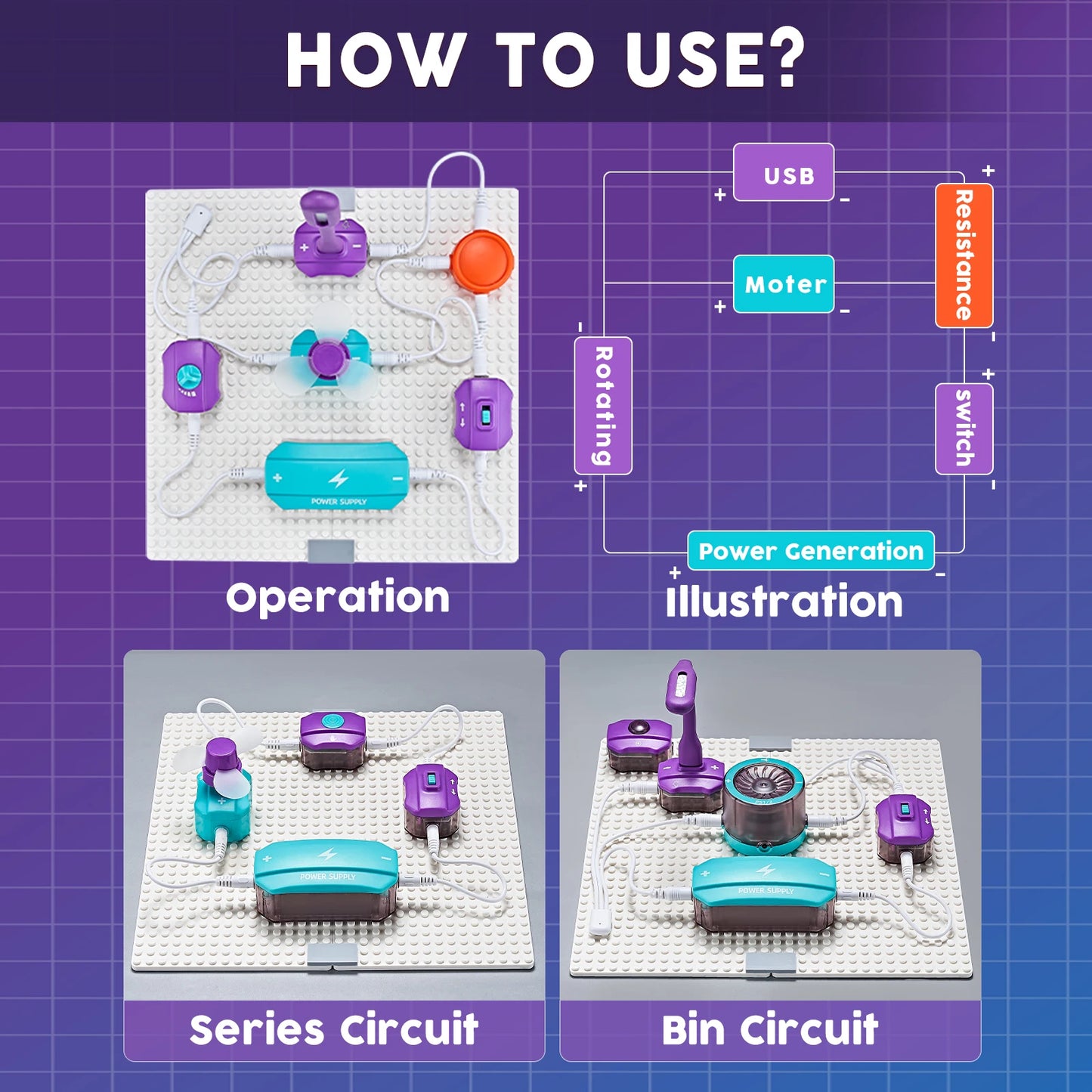 Science Circuit Kit For Kids DIY Electronics Educational Toy