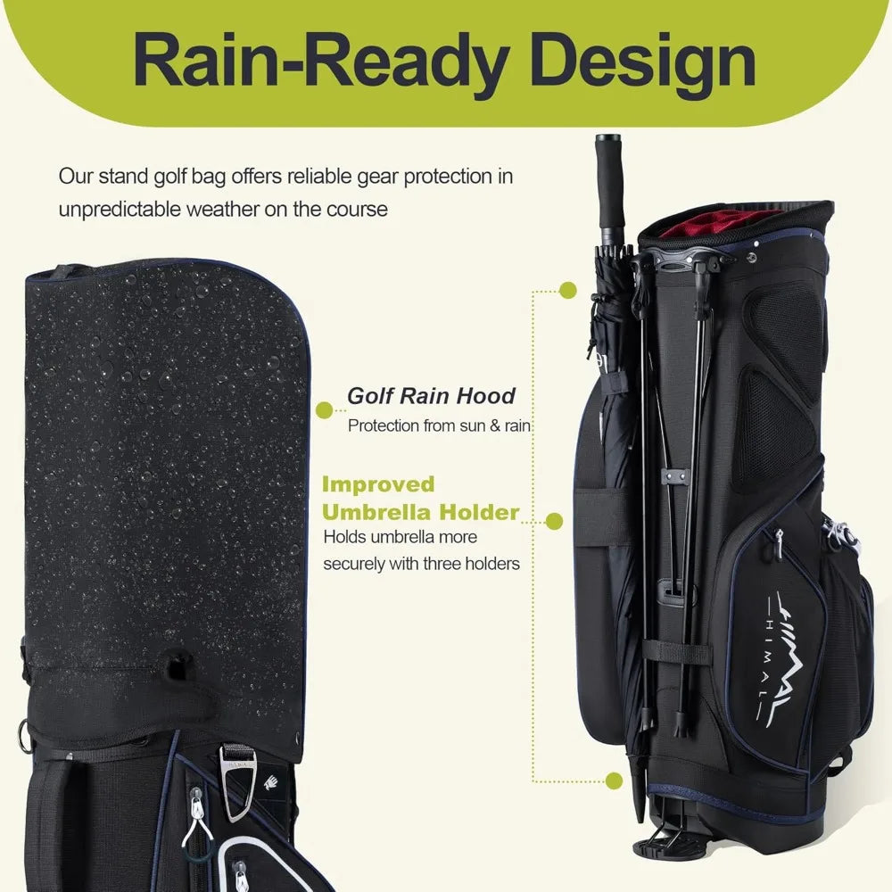 YTYIN 14 Way Golf Stand Bag With Ergonomic Top Dividers And 10 Pockets