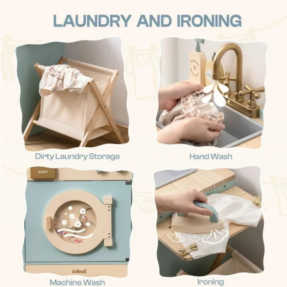 Rolife Robud Kitchen Washer Playset For Kids Ages 3 Up