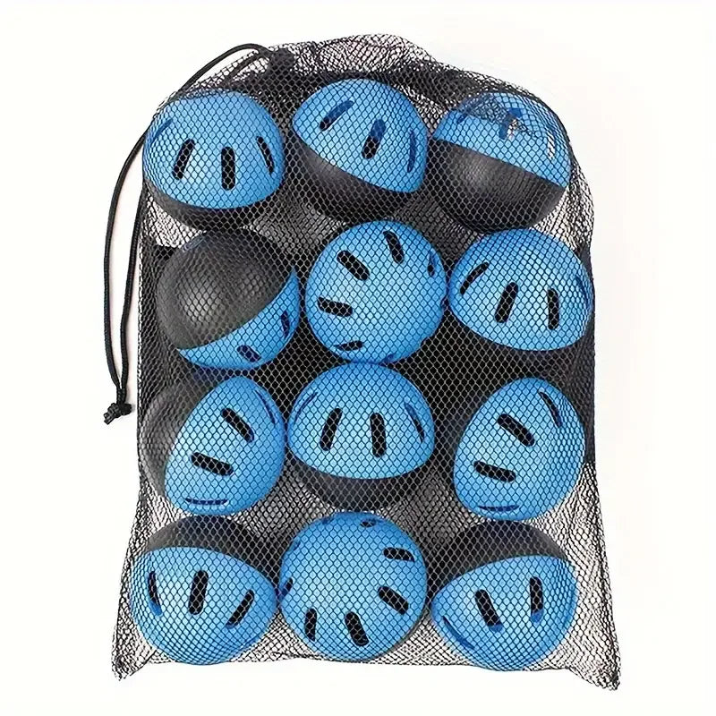 12 Pack Perforated EVA Baseball Practice Balls For Outdoor Training
